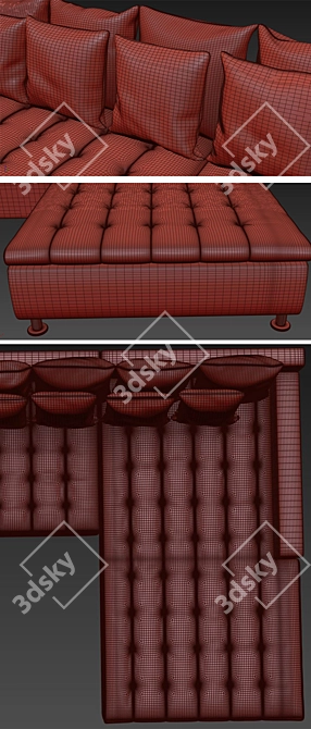 Marosini L Modern Sofa 3D model image 3