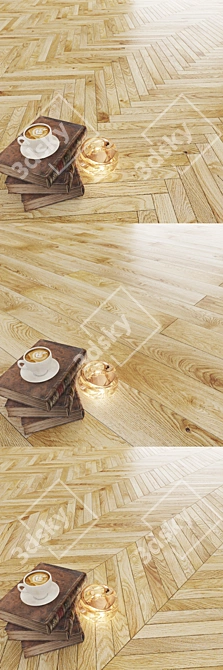 Oak Coriander Piccolo: Streamlined and Versatile Parquet 3D model image 3