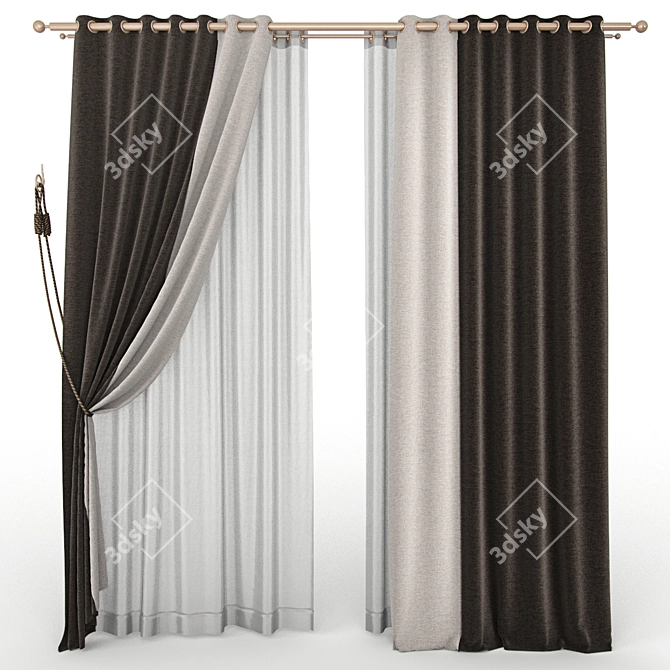  Sleek Blind with Modern Design 3D model image 1