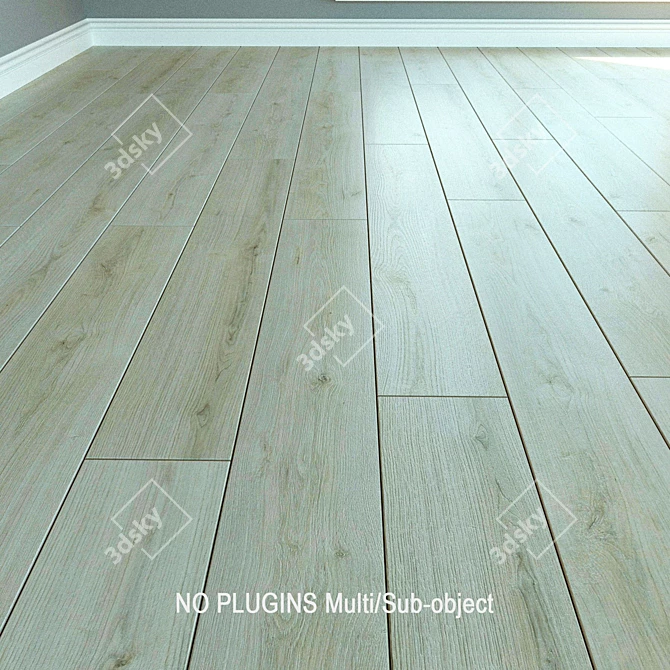 Evoke Natural Oak Laminate 3D model image 1