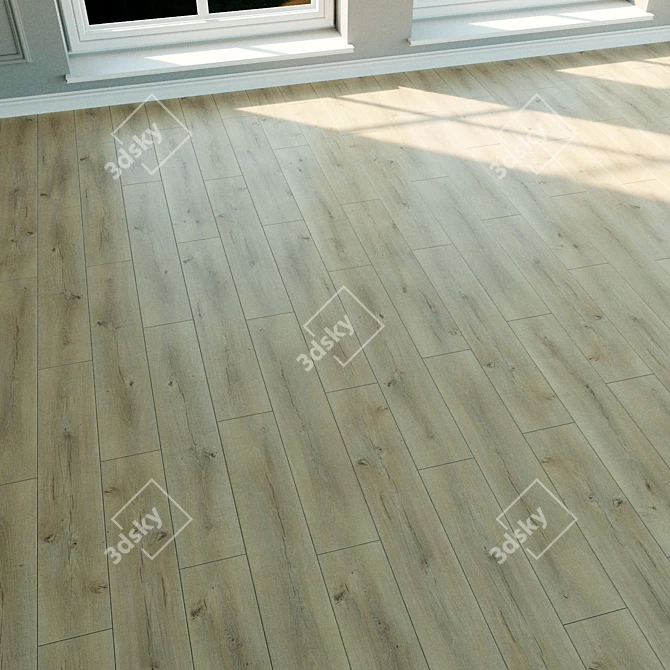 Atlanta Oak Laminate Flooring 3D model image 2