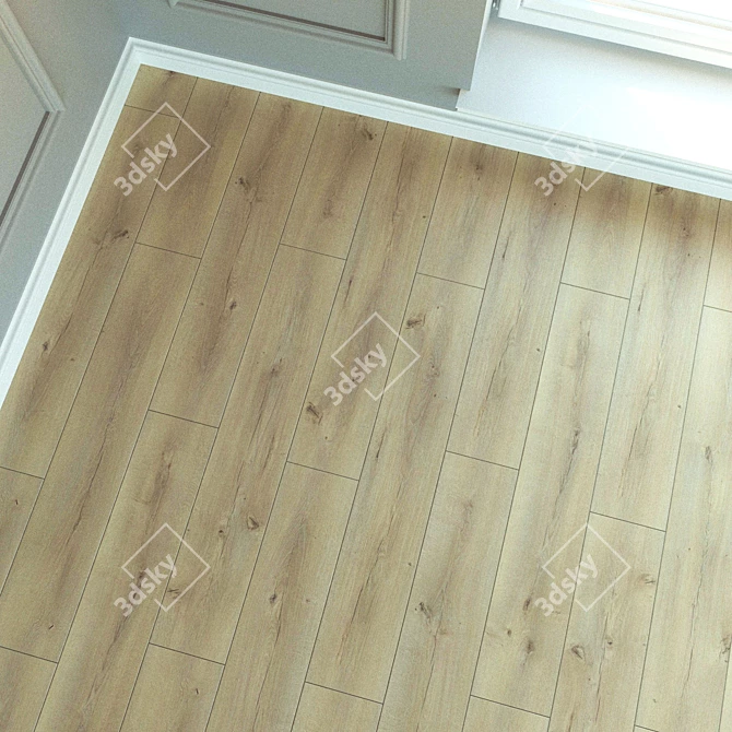 Atlanta Oak Laminate Flooring 3D model image 3