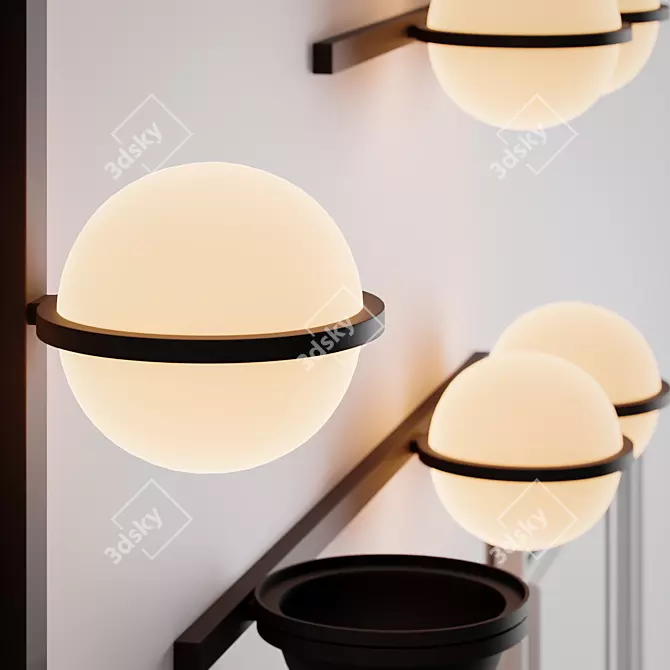 VIBIA PALMA Wall Light 3D model image 2