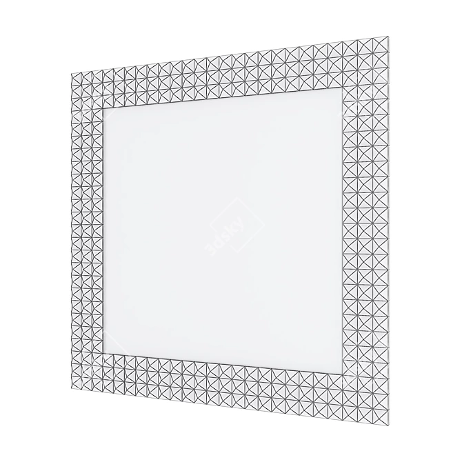 Elegant Egypt Mirror: Golden/Silver Frame 3D model image 3