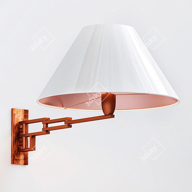 Elegant Lutetia Eichholtz Wall Lamp 3D model image 1