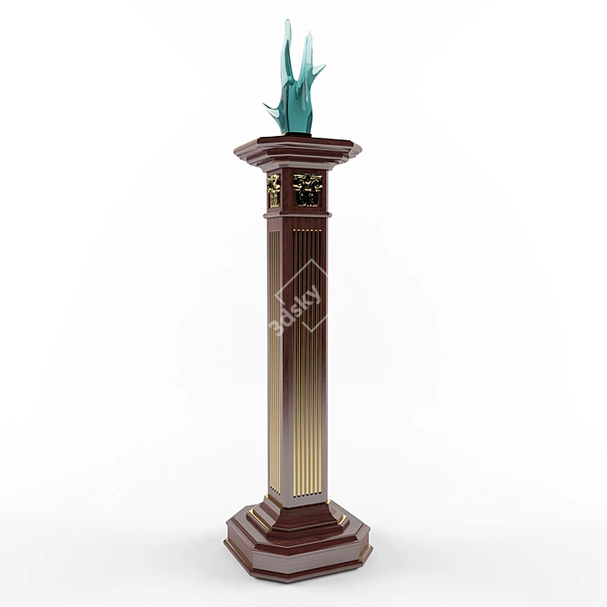 Sculpture Stand - Elegant Display Solution 3D model image 1