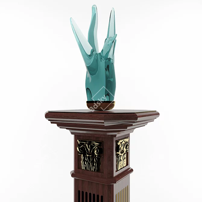 Sculpture Stand - Elegant Display Solution 3D model image 2
