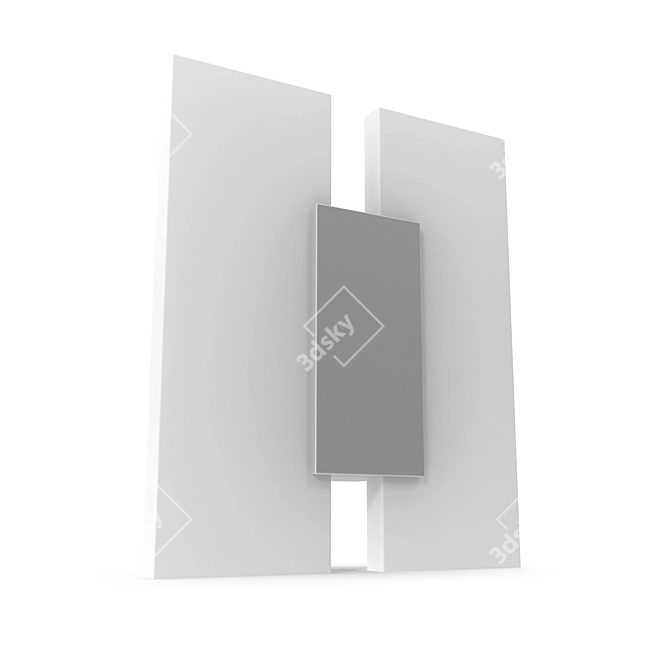 Modern LED Sconce METRASS 2 3D model image 1