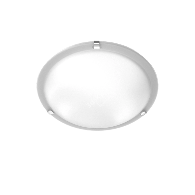 Elegant Alabaster Wall Light 3D model image 1