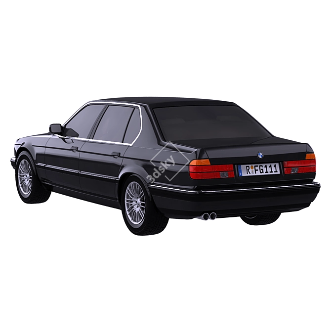  BMW M7 E32: Unleash the Beast 3D model image 2