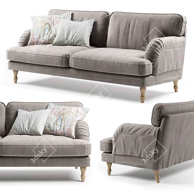 Comfortable and Stylish Ikea Stocksund Sofa 3D model image 1