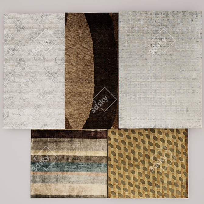 Luxury Carpet Set: Over 2K Textures 3D model image 1