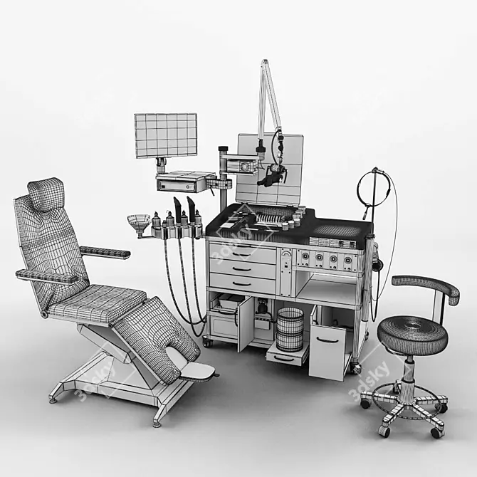 Advanced ENT Workstation 3D model image 3