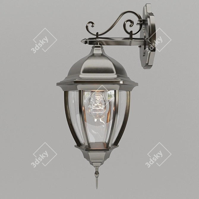 3-in-1 Metal Street Lamp 3D model image 2