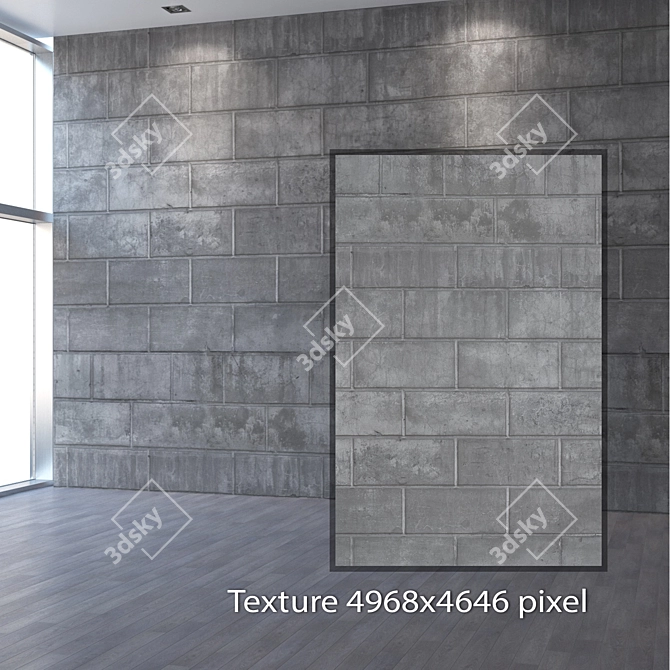 Seamless 4K Plaster Texture 3D model image 2