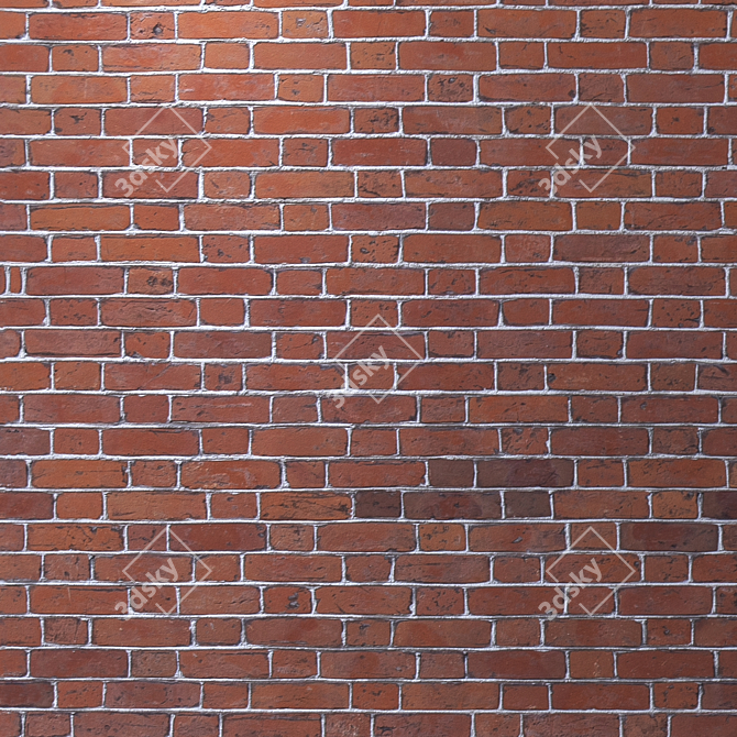 Seamless 4K Brickwork Texture 3D model image 3