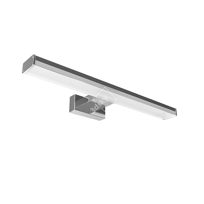 Elegant LED Bathroom Light Fixture 3D model image 1