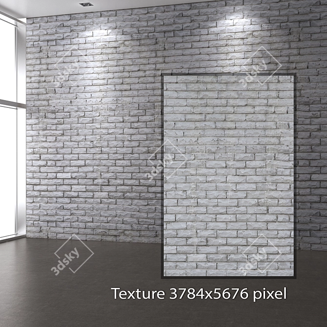 Seamless 4K Masonry Texture 3D model image 2