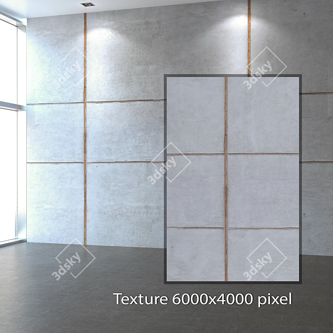 Seamless Concrete Texture - 4K 3D model image 2