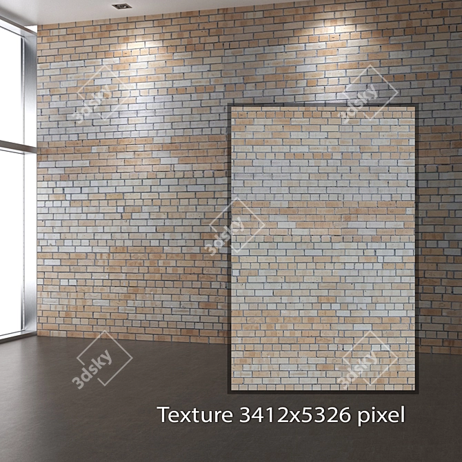 Seamless 4K Brickwork Texture 3D model image 2