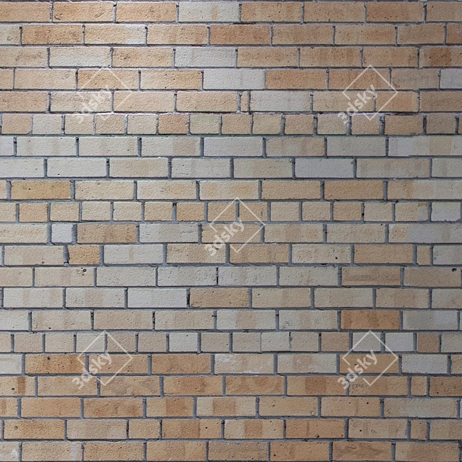 Seamless 4K Brickwork Texture 3D model image 3