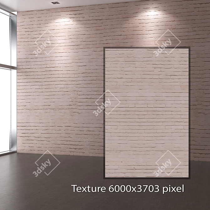 Seamless 4K Brick Texture 3D model image 2