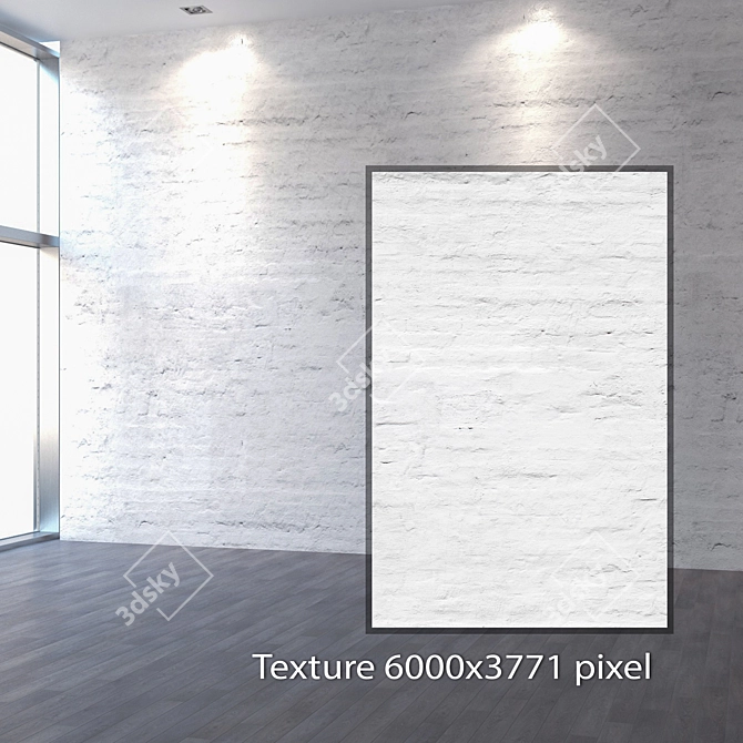 Seamless 4K Brick Wall Texture 3D model image 2