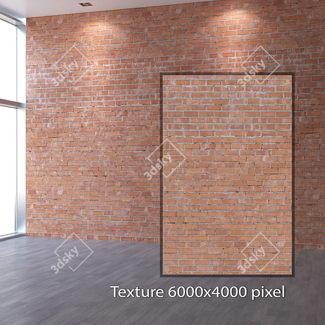 Seamless Bricklaying Texture 3D model image 2