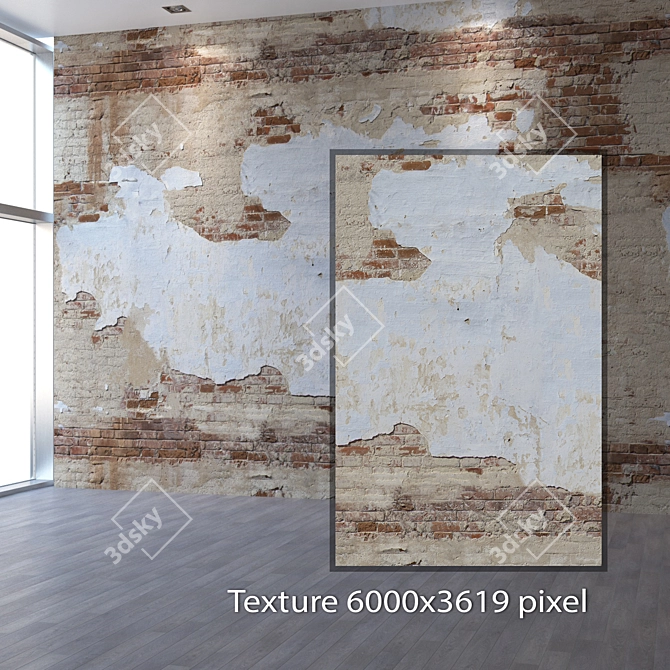 Seamless Decorative Plaster - 4K Texture 3D model image 2