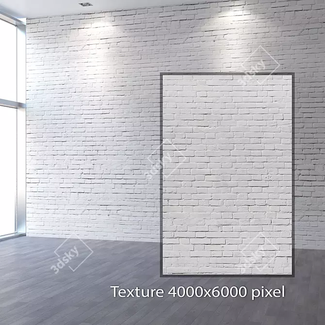 Title: Seamless 4K Bricklaying Texture 3D model image 2