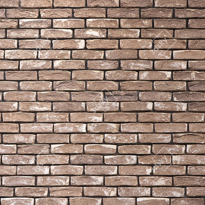 Seamless 4K Bricklaying Texture 3D model image 3