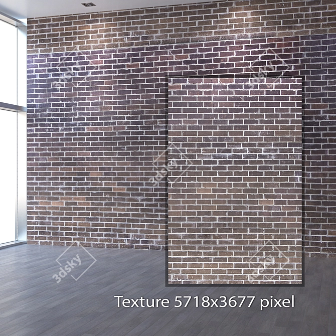 Seamless Brick Texture - 4K 3D model image 2