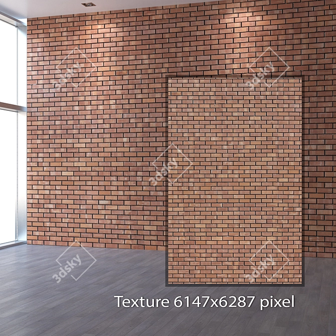 Seamless 4K Brick Texture 3D model image 2