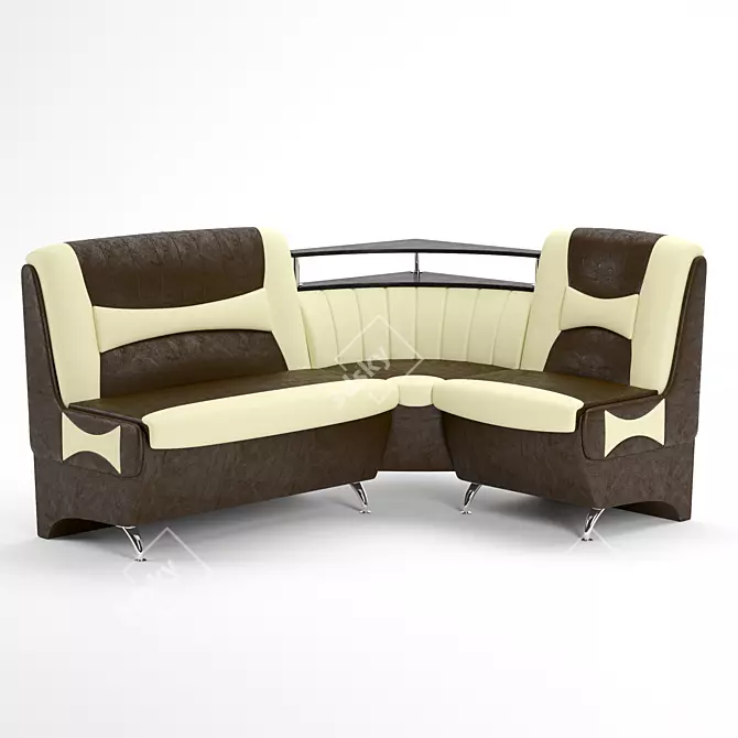 Versatile Kitchen Sofa 3D model image 1