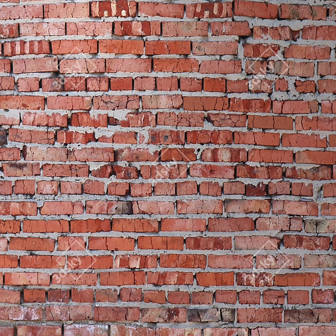 Seamless Brick Texture 4K 3D model image 3