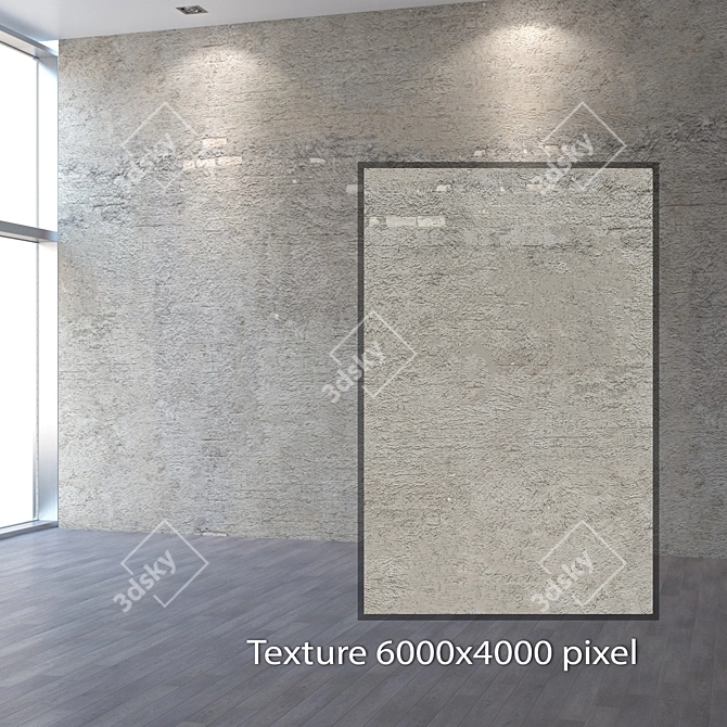 Seamless Coarse Plaster Texture- 4K 3D model image 2