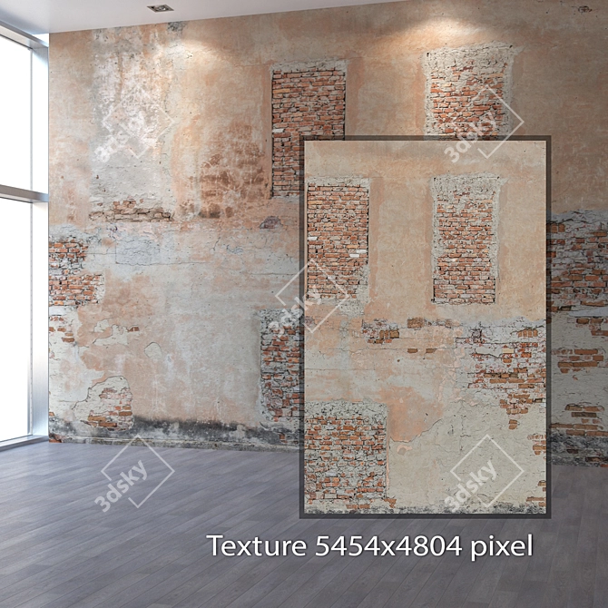 Title: Seamless Bricklaying Texture 3D model image 2