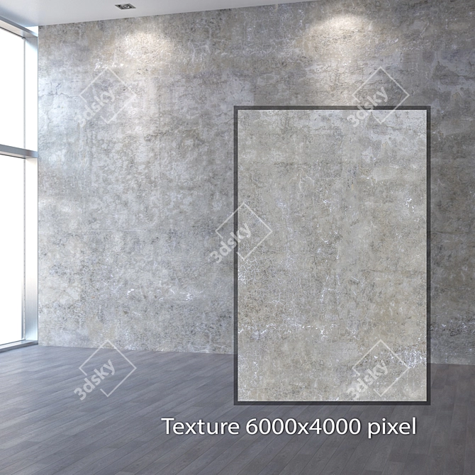 Seamless Concrete Texture 4K 3D model image 2