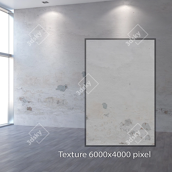 Seamless Plaster Texture in 4K 3D model image 2