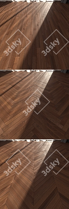 Tamarindo Oak Parquet: Luxury Flooring 3D model image 2