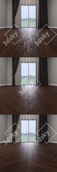 Tamarindo Oak Parquet: Luxury Flooring 3D model image 3