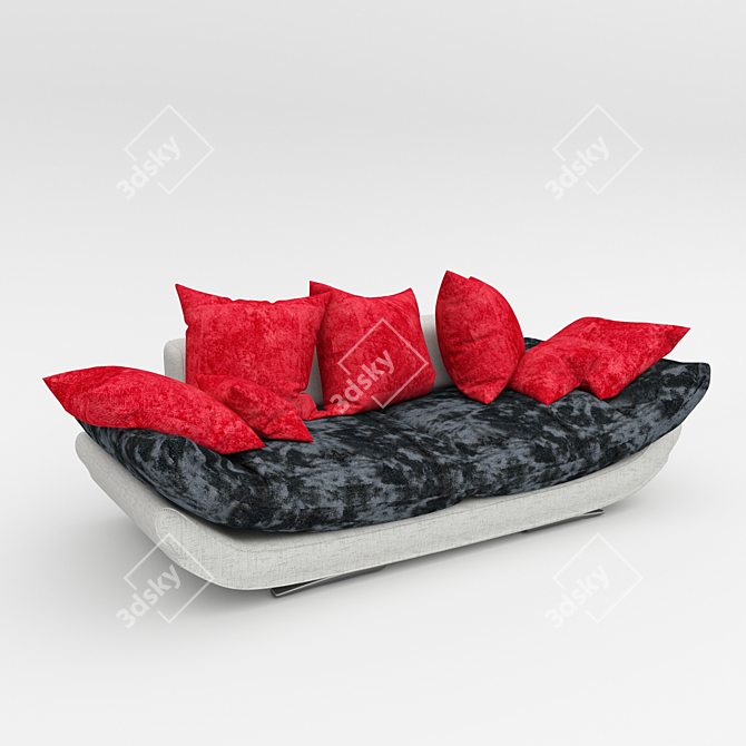 Modern Avignon Sofa 3D model image 1