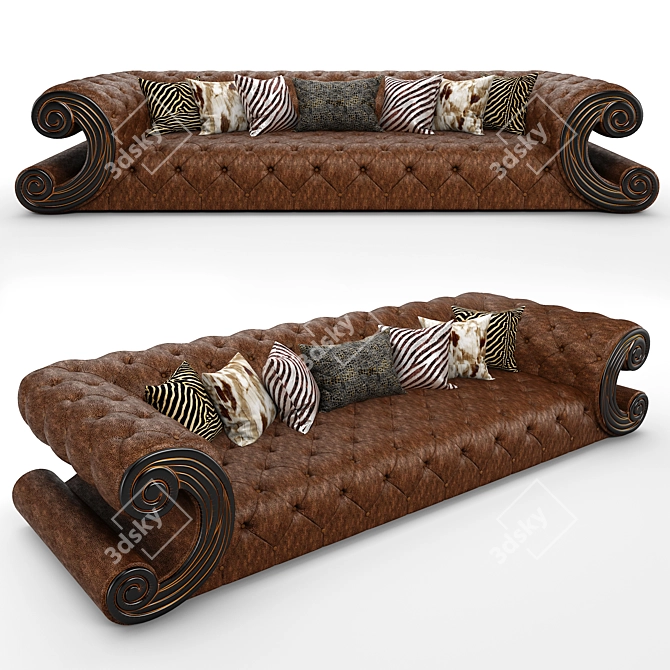 Cosy Crawl Sofa 3D model image 1