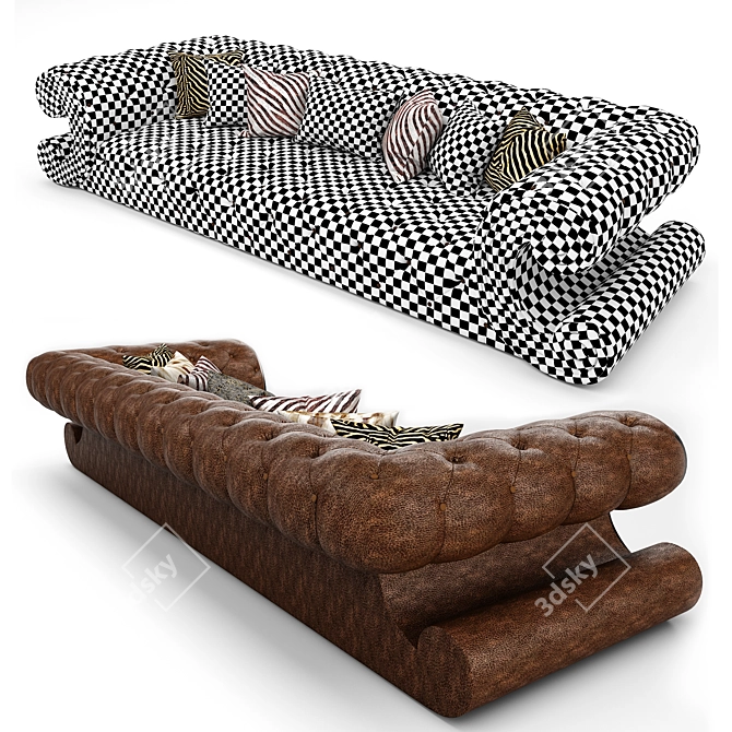 Cosy Crawl Sofa 3D model image 3