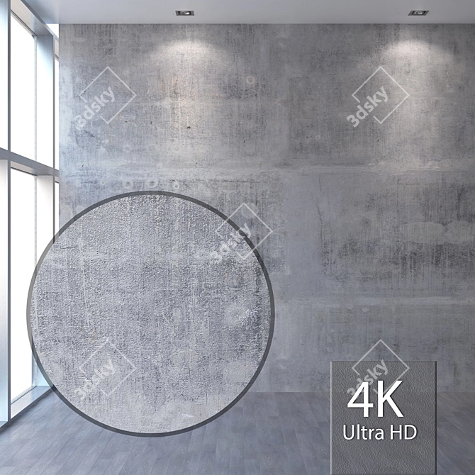 

"Seamless Concrete Texture 4K 3D model image 1