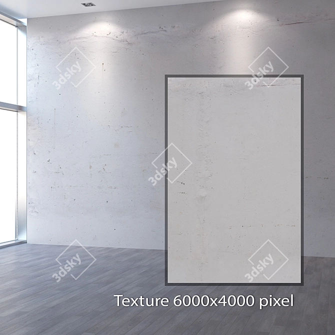 Seamless 4K Concrete Texture 3D model image 2