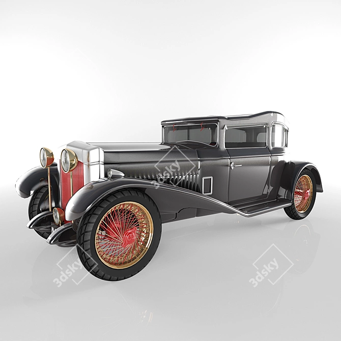 Vintage Classic Car | Retro Auto - Timeless Elegance 3D model image 1