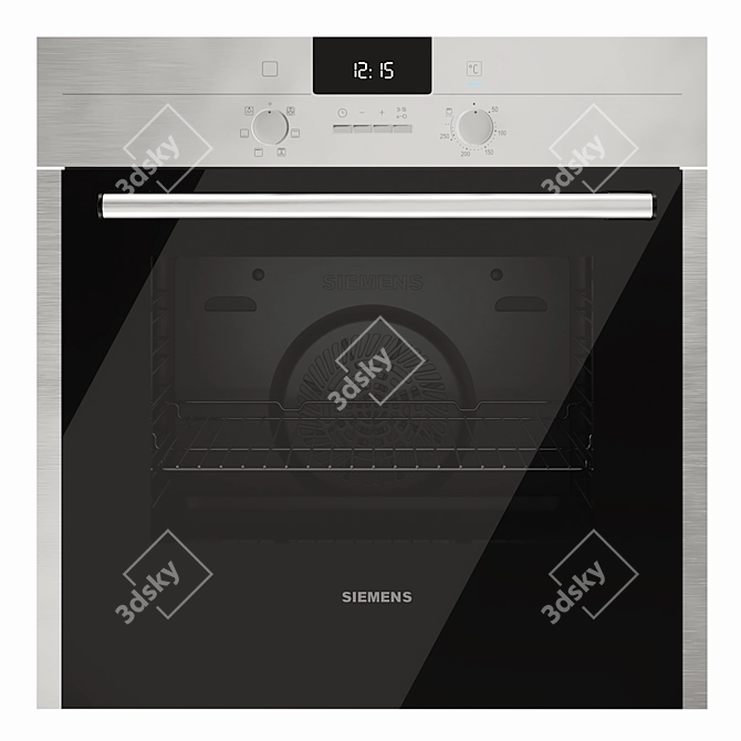 Siemens iQ500 Oven: Effortless Cooking with Style 3D model image 1