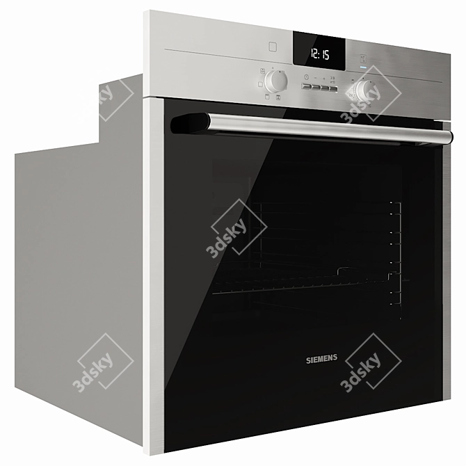 Siemens iQ500 Oven: Effortless Cooking with Style 3D model image 2