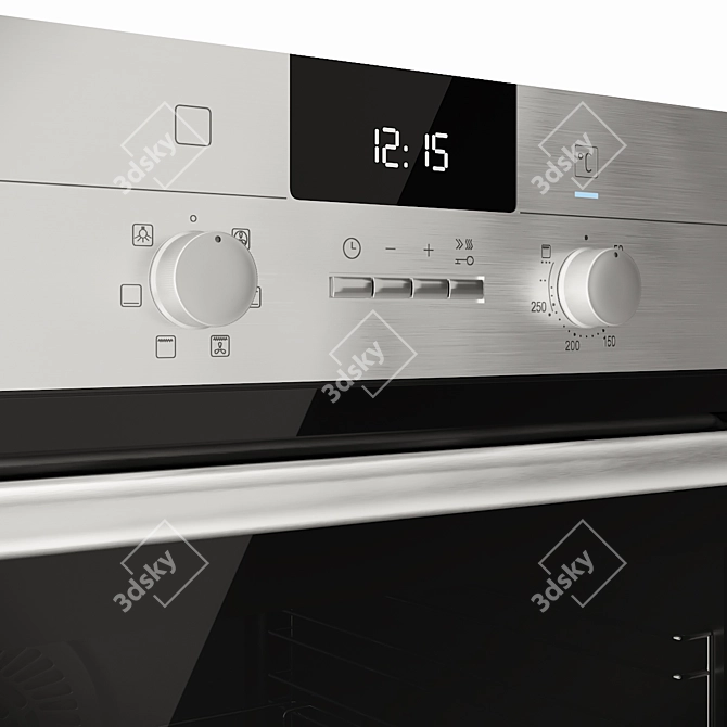 Siemens iQ500 Oven: Effortless Cooking with Style 3D model image 3